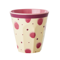 Pink Watercolour Splash Print Melamine Cup Rice DK